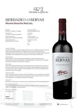 Herdade Das Servas Alicante Bouschet 2015.Cdr