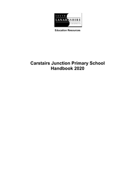 Carstairs Junction Primary School Handbook 2020