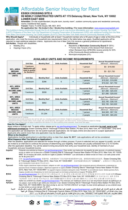 Affordable Senior Housing for Rent