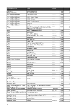 Port Na Bpúcaí Title Code 1 Altan 25Th Anniversary Celebration with The