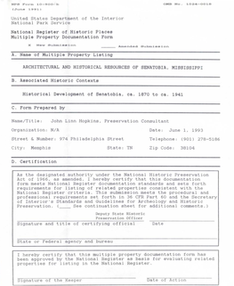 National Register of Historic Places Continuation Sheet