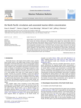 On North Pacific Circulation and Associated Marine Debris Concentration