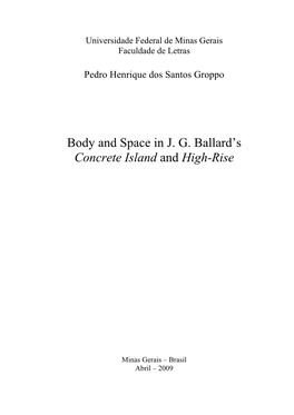 Body and Space in J. G. Ballard's Concrete Island and High-Rise