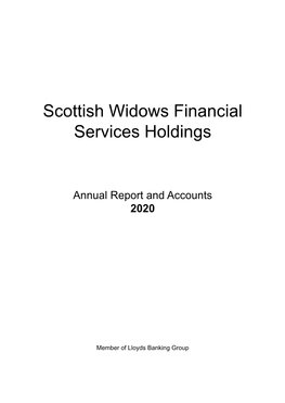 Scottish Widows Financial Services Holdings Annual Report