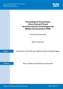 Future Internet (FI) and Innovative Internet Technologies and Mobile Communication (IITM)