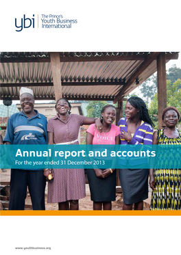 Annual Report and Accounts for the Year Ended 31 December 2013