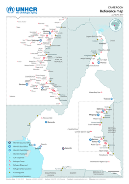 CAMEROON Reference Map As of 21 Feb 2019