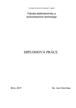 Diplomová Práce