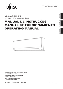 Compact Wall Mounted Type MANUAL DE INSTRUÇÕES