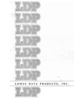 Lomas Data Products, Inc. Color Magic Owner's Manual Rev