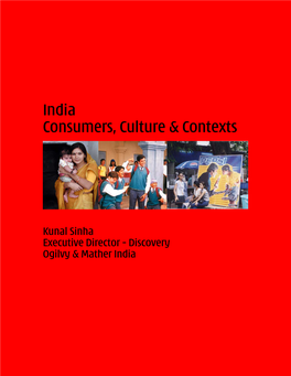 Ogilvy & Mather India Consumers Culture & Contexts Sep05