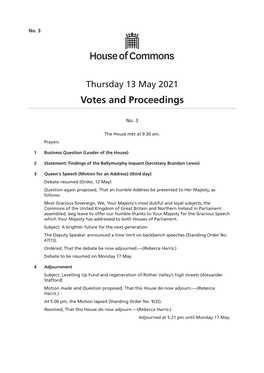 View Votes and Proceedings PDF File 0.03 MB