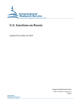 U.S. Sanctions on Russia