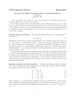 33-234 Quantum Physics Spring 2015