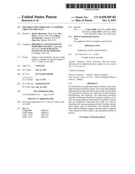 (12) United States Patent (10) Patent No.: US 9.458,509 B2 Benenson Et Al