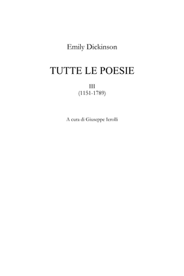 Tutte Le Poesie