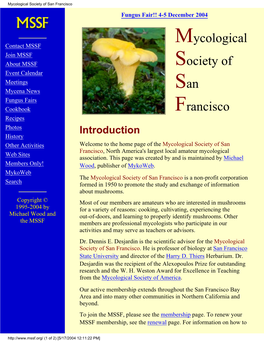 Mycological Society of San Francisco