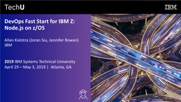 Devops Fast Start for IBM Z: Node.Js on Z/OS