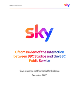 Sky Response to Call for Evidence