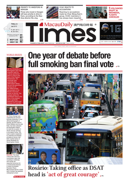 One Year of Debate Before Full Smoking Ban Final Vote P3