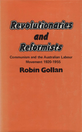 Communism and the Australian Labour Movement 1920-1955