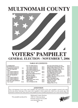 Voters' Pamphlet