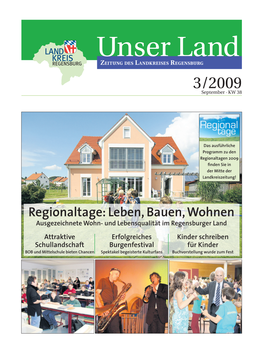 Regionaltage: Leben, Bauen, Wohnen