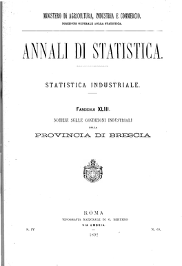 Annali Di Statistica (1892)