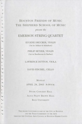 Emerson String Quartet