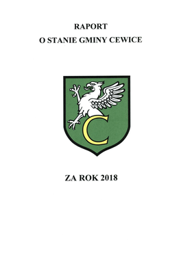 Raport O Stanie Gminy Cewice Za Rok 2018