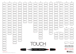 Shinhan TOUCH TWIN Marker Handmade Colorchart