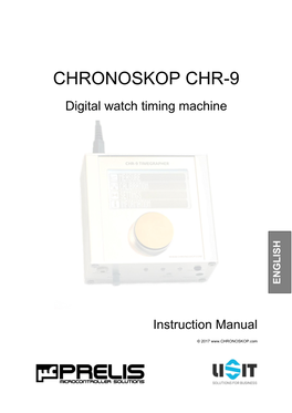Chronoskop CHR-9 User Manual