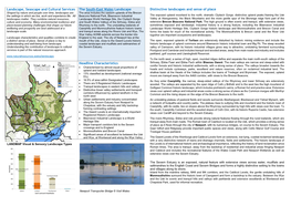 Landscape, Seascape and Cultural Services the South-East Wales Landscape Headline Characteristics Distinctive Landscapes and Se