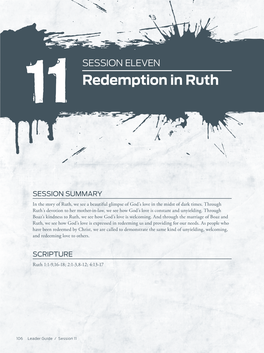 Redemption in Ruth