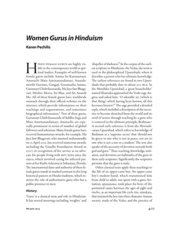 Hindu Female Gurus Are Highly