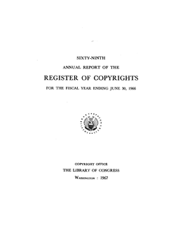 Register of Copyr1ght.S