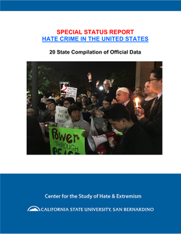 Special Status Report Hate Crime in the United States