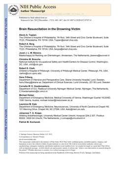 NIH Public Access Author Manuscript Neurocrit Care