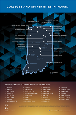 Colleges and Universities in Indiana