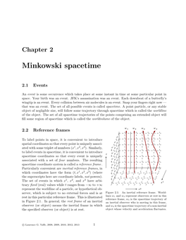 Chapter 2: Minkowski Spacetime