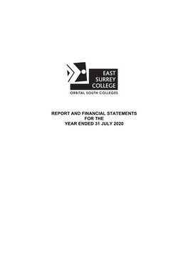 Report and Financial Statements for the Year Ended 31 July 2020