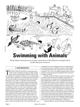 Swimming with Animals Using Simple Swimming Lessons to Foster Connections to Other Life Forms and Appreciation of What They Have to Teach Us