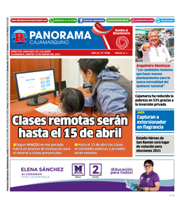 Clases Remotas Serán Hasta El 15 De Abril