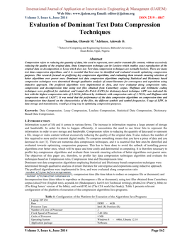 Evaluation of Dominant Text Data Compression Techniques