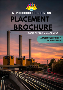 Ntpc School of Business Placement Brochure Pgdm Energy Management