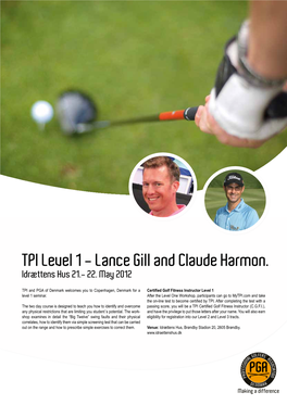TPI Level 1 - Lance Gill and Claude Harmon
