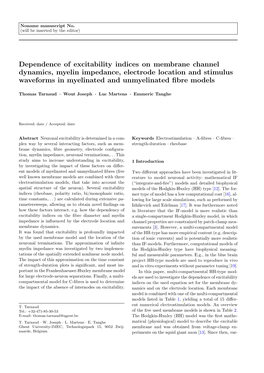 Dependence of Excitability Indices on Membrane Channel Dynamics