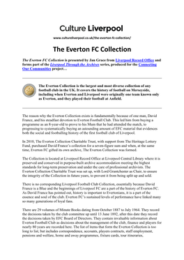 The Everton FC Collection