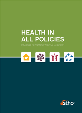 Health in All Policies Toolkit