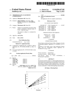 (12) United States Patent (10) Patent No.: US 8,828,437 B2 Sundberg Et Al